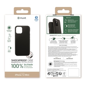 MUVIT FOR CHANGE BAMBOOTEK RENFORCEE 2M NOIRE: APPLE IPHONE 12 MINI