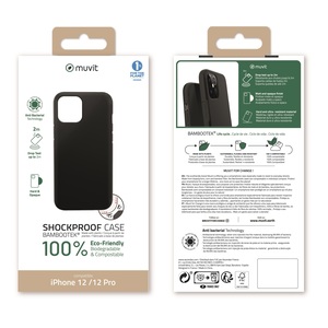 MUVIT FOR CHANGE BAMBOOTEK RENFORCEE 2M NOIRE:IPHONE 12/12 PRO