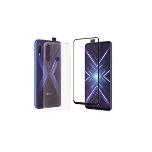 PACK COQUE SOUPLE TRANSPARENTE + VERRE TREMPE: HONOR 9X