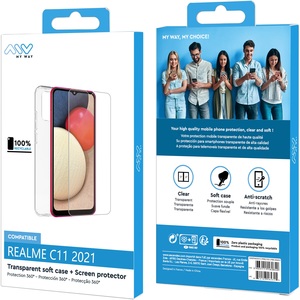 STARTER PACK COQUE SOUPLE + VERRE TREMPE REALME C11 2021