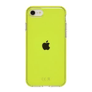 COQUE TRANSPARENTE AVEC BUMPER NEON VERT IPHONE SE/8/7/6s/6