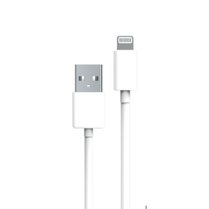 CABLE USB-A LIGHTNING 1M BLANC