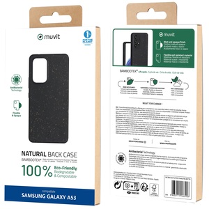 MUVIT FOR CHANGE COQUE BAMBOOTEK NOIRE SAMSUNG GALAXY A53 5G