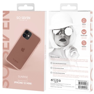 COQUE SUNRISE ROSE POUDREE: APPLE IPHONE 12 MINI