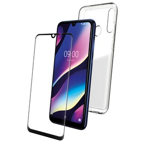 PACK COQUE TRANSPARENTE + VERRE TREMPE WIKO VIEW 3 