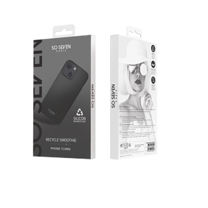 COQUE SMOOTHIE RECYCLE NOIR IPHONE 13 MINI