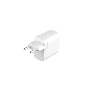 TIGER POWER CHARGEUR SECTEUR GAN 65W 2 PORTS UBS-C USB-C BLANC