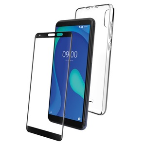 PACK COQUE FLEXIBLE + VERRE TREMPE: WIKO Y80