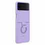 Samsung COQUE SILICONE AVEC ANNEAU GALAXY Z FLIP 4 LAVANDA