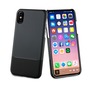 Muvit COQUE SKIN CASE EDITION DOUBLE PU NOIR: APPLE IPHONE X/XS