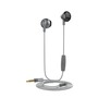 Muvit M1B steel stereo earphones 3.5mm with microphone dark grey