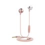 Muvit M1B steel stereo earphones 3.5mm with microphone rose gold