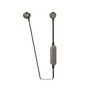 Muvit M2B steel stereo earphones wireless microphone dark grey