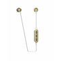 Muvit M2B steel stereo earphones wireless microphone gold