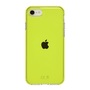 Qdos COQUE TRANSPARENTE AVEC BUMPER NEON VERT IPHONE SE/8/7/6s/6